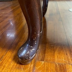 【9/27(火)迄】最終値下げ★猫脚アンティーク風　ガラスキャビネット　137.5㎝　　家具　棚の画像
