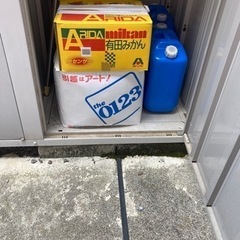 防犯砂利　使用済み
