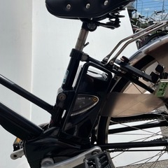  電動アシスト自転車（27インチ）パナソニック　　電動/黒　中古品の画像