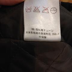 茶色　チェック柄コ－ト80サイズの画像