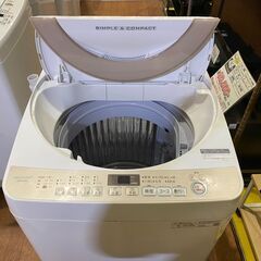【愛品館市原店】SHARP 2019年製 7.0Kg洗濯機 ES-KS70U 【愛市I4S030623-104】