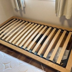 無印良品　シングルベッド　ヘッドサポート付き今週末処分