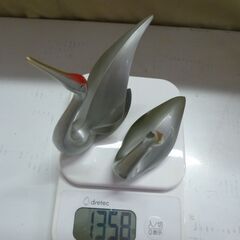鶴　二羽　置物/オブジェ　中古品・本体のみの画像