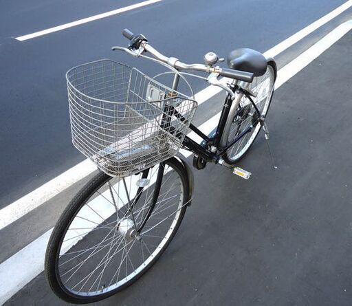 27インチ 6段変速 ハブダイナモ シティサイクル ブラック カギ付 自転車☆ PayPay(ペイペイ)決済可能 ☆ 札幌市 豊平区 