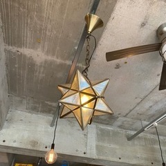 ペンダントライト、星型ランプ