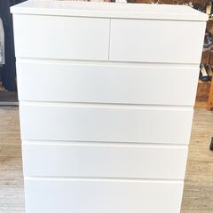 定価¥19900☆ニトリ ハイチェスト フォウ 横幅80cm 5段チェスト 鏡面