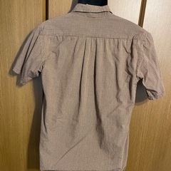 DUKES チェック半袖シャツ 茶色の画像