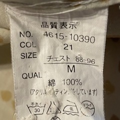 アクリルコーティング シャカシャカ素材の長袖シャツの画像