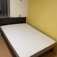 限定価格】ニトリ ダブルベッドフリーム付 Nスリーププレミアムマットレス