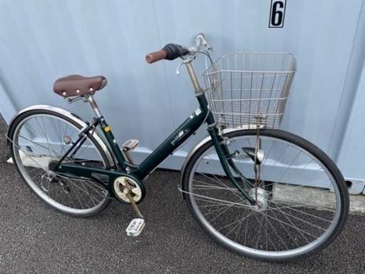 No.297  シティサイクル 【LEDオートライト、6段変速】★激安★ 中古自転車   27インチ 軽整備済み 安い 防犯登録 町田市 麻生区 神奈川