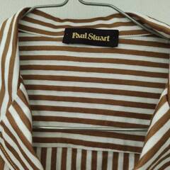【値下げ　2000円】paul styartポールスチュアート（イタリア製）　半そでオープンシャツ　メンズ　未使用美品 の画像