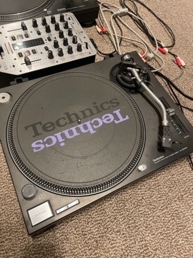 Technics ターンテーブルSL-1200MK3黒 2台＋ミキサー　DJセット