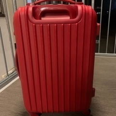 機内持込可の赤いトランクケース譲りますの画像