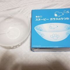 【未使用】スヌーピーガラスのうつわの画像