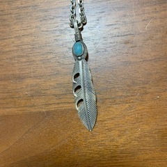 フェザーネックレス ターコイズの画像