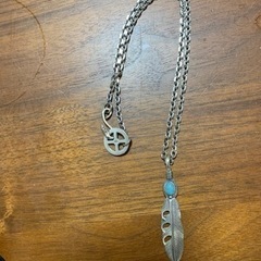 フェザーネックレス ターコイズの画像