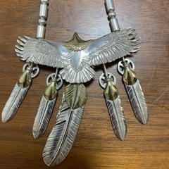 フェザーネックレス イーグルフェザーの画像