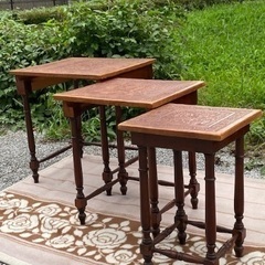 ヴィンテージ ネストテーブル 花台 サイドテーブル ☆お値下げ相談可♪