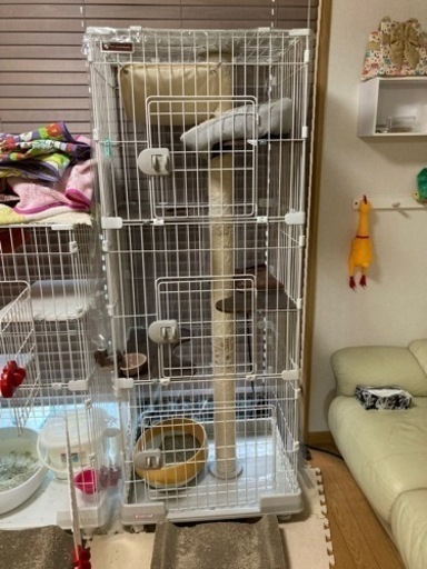 猫用4段ケージ