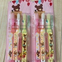 くまのがっこう　歯ブラシ　3本セット　✖︎2の画像
