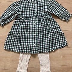子ども　ワンピースとレギンス　90センチ