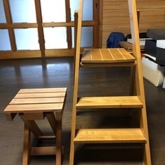 木製の折り畳み脚立等2点はいかがですか