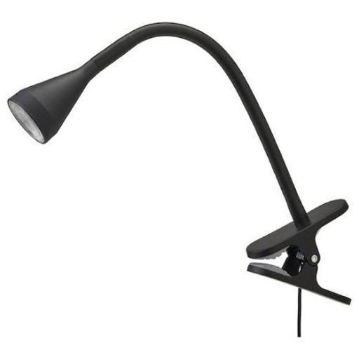 IKEA クリップライト　ブラック　2個