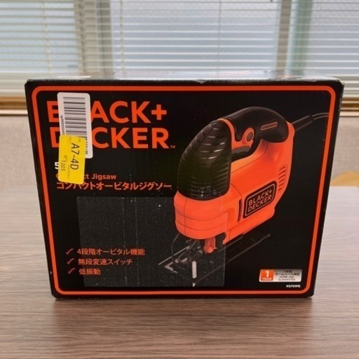 ジグソー【BLACK+ DECKER】コンパクトオービタルジグソー
