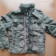 Zara Kids 上着 アウター フリースライナー付 5-6才 118cm モスグリーンの画像