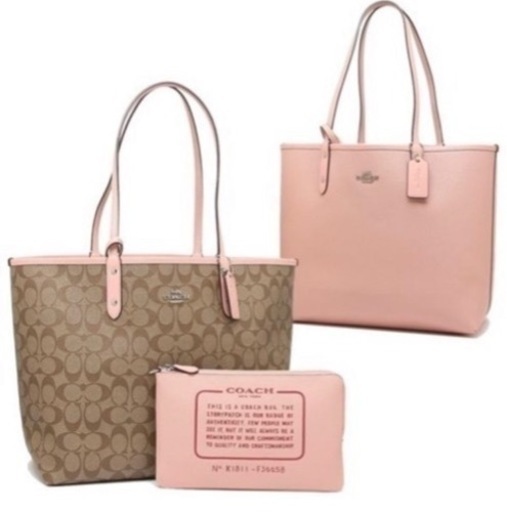 値下げ！！coach トートバッグ/リバーシブル/正規購入品