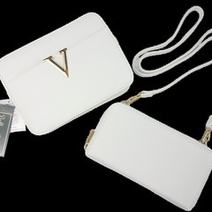 ショルダーバッグ＆長財布 2点セット ホワイトかピンク