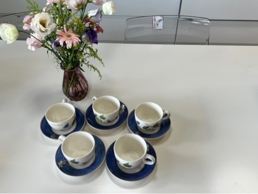 ウェッジウッド  サラズガーデン　カップ&ソーサー　5客セット