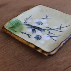 和食器/小皿・５枚組　（※新品未使用長期保管品につき箱の汚れが非常に目立ちます）の画像