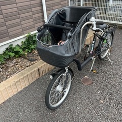 値下げ中⭕️子供乗せ自転車 20インチ 付属品有の画像