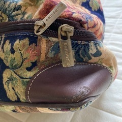 sander's ボストンバッグ　旅行用かばん　レトロ刺繍の画像