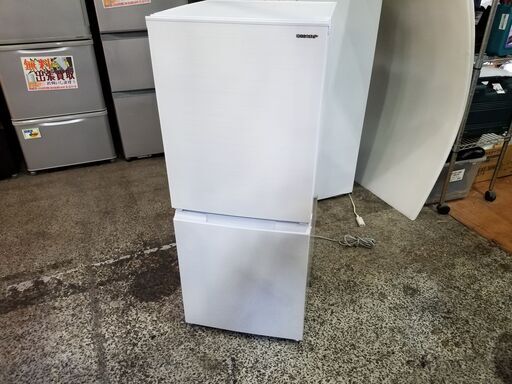 【愛品館市原店】SHARP 2021年製 152L 2ドア冷蔵庫 SJ-D15G-W【愛市IR014666-104】