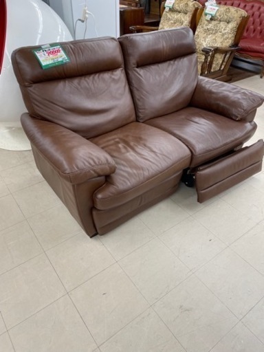 ★430 『早い者勝ち』 NITORI ニトリ 電動リクライニングソファー 本革 【リサイクルマート鹿児島宇宿店】