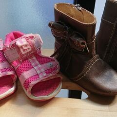 ZARA babyブーツ&ピンクサンダル 12.5