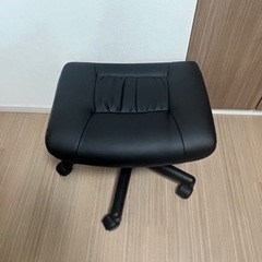 オットマン、イス、椅子、フットチェア、サンワダイレクト　足置き台、キャスター付、100-SNC035の画像