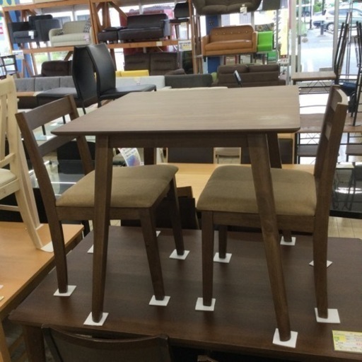 ✨落ち着いたダークブラウン‼️✨】定価¥29,800 ダイニング 3点セット ✨落ち着いたダークブラウン‼️✨】定価¥29,800 ダイニング 3点セット