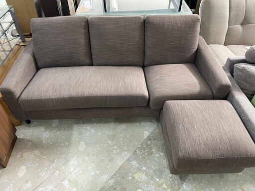 3人掛けソファ オットマン付き リサイクルショップ宮崎屋住吉店　22.9.5ｙ