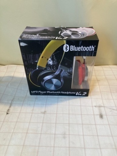MP3 プレーヤー搭載BluetoothヘッドフォンVer2   レッド