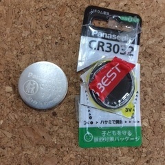開封 新品CR3032ボタン電池3V テスターチェックOK