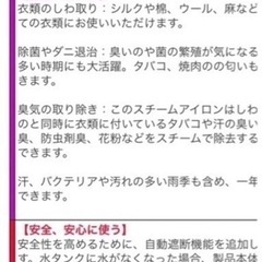 【美品】スチームアイロンの画像