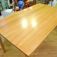 無印良品 タモ材 ダイニングテーブル 幅140×奥行80×高さ72cm ダイニング