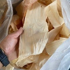 いろいろな鉋屑の画像