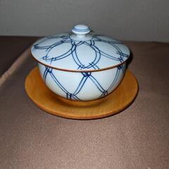 （18）湯呑　蓋付き　5脚　茶托　セット　橘吉製？