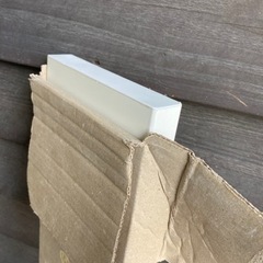 廃材ロス DIY 面取笠木材 新品ホワイトの画像