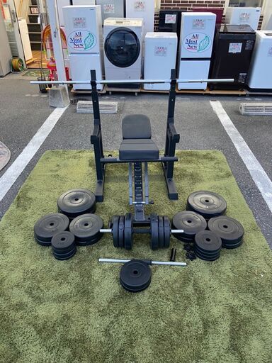 【在庫無し 完売】ベンチプレス 113kg マルチプレスベンチセット 筋トレ?自社配送時?代引き可?(現金、クレジット、スマホ決済対応