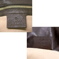 本物 GUCCI ホースビット 1955 ショルダーバッグ ブラウン 602089 レザー 巾着 保存袋付き グッチ 札幌市 清田区 平岡の画像